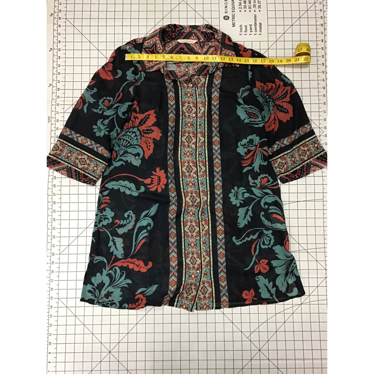 Women’s Tribal Print Button Up