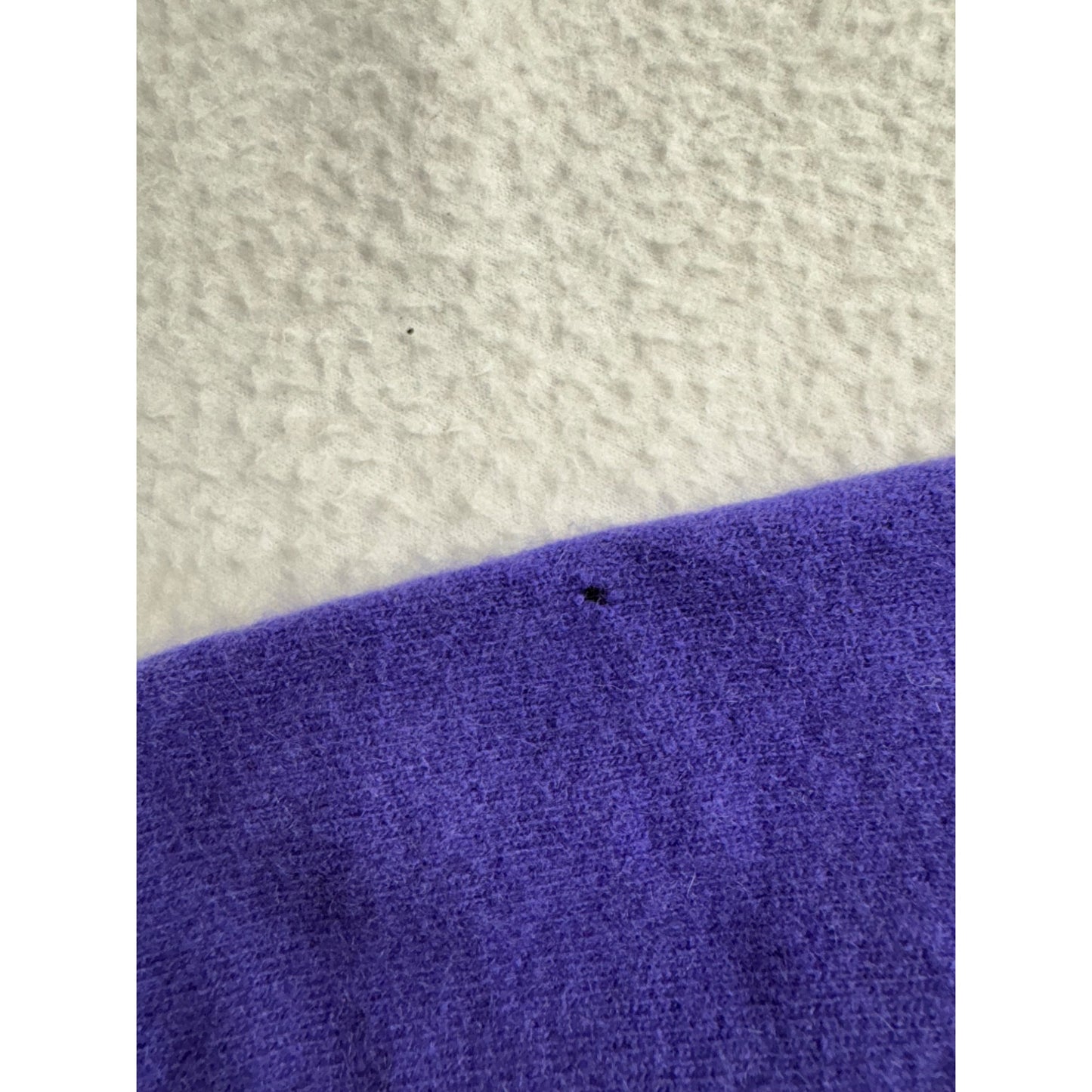 Vintage Purple 100% Cashmere 3/4 Sleeve Womens Sweater With Square Neckline #7432