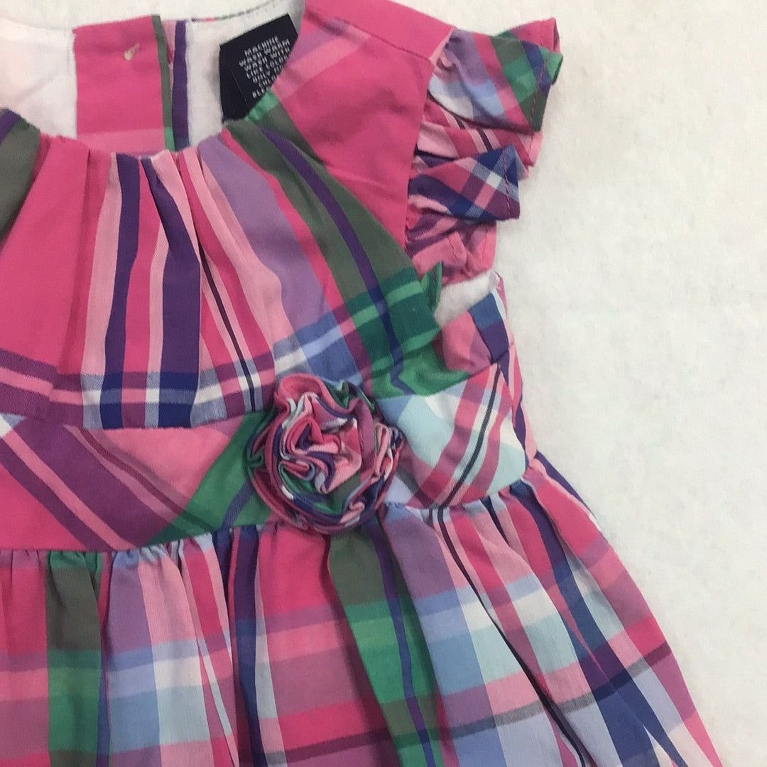 Baby Girl Plaid Dress with Shoes