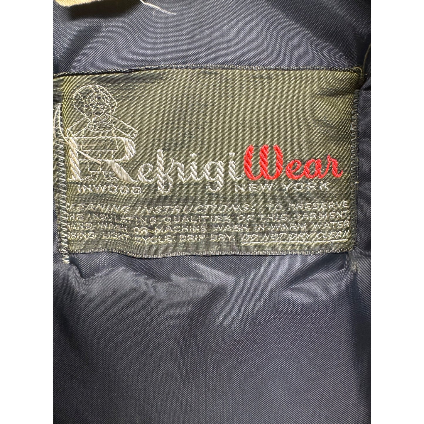 RefrigiWear Olive Green Insulated Vest Size M 9498