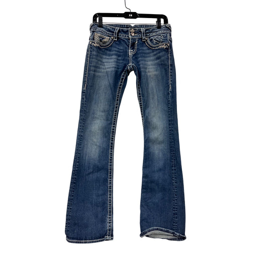 Vigoss Womens Blue Bootcut Denim Jeans Size 1/2 #8259