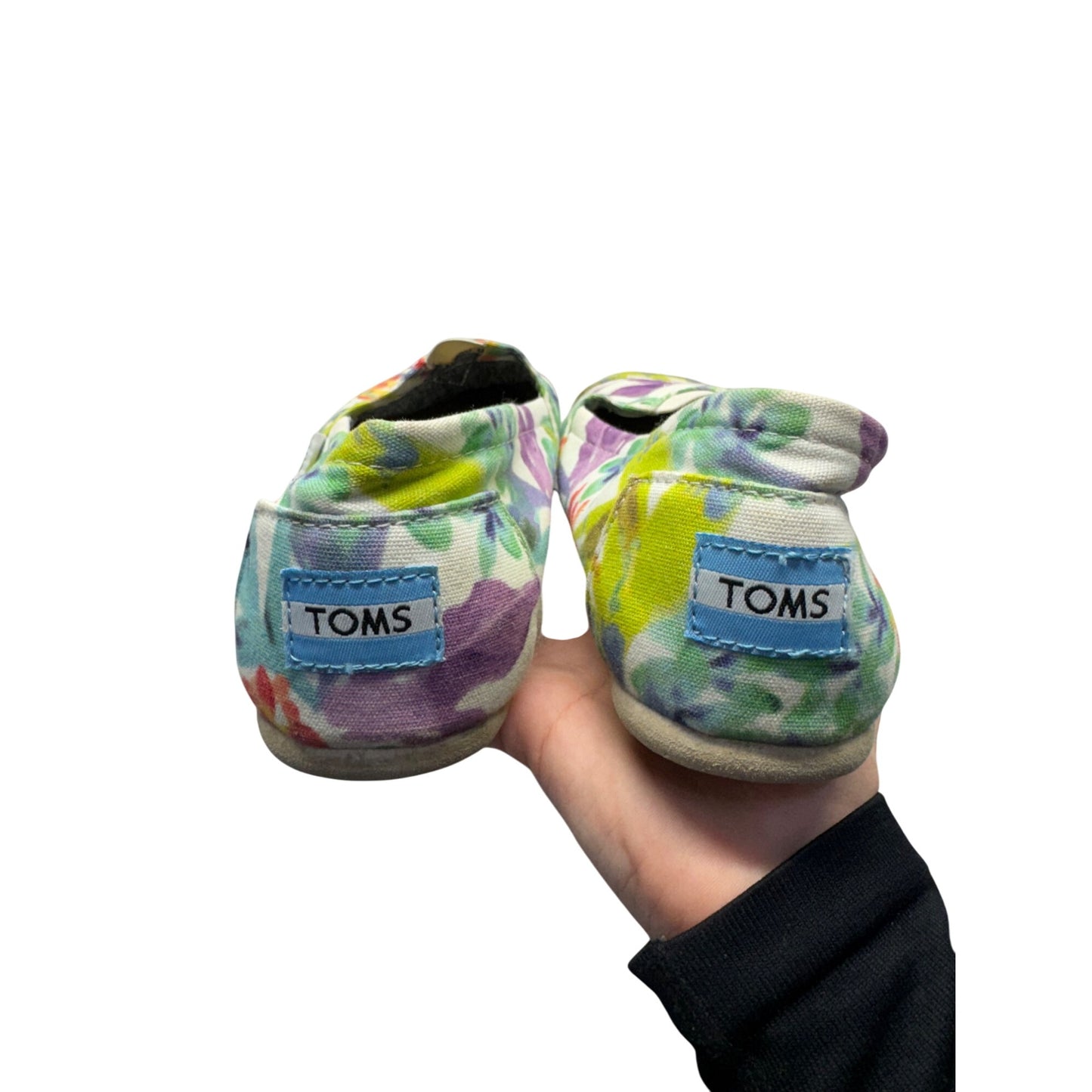 Toms Floral Print Canvas Slip-On Shoes Size 8 Multicolor #9410