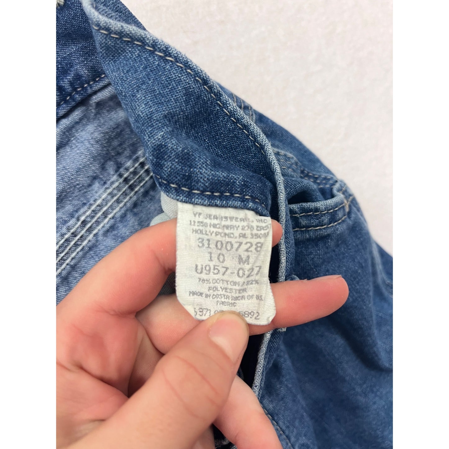 Womens Lee Carpenter Style Crop Jeans Size 10 Blue Denim #6780