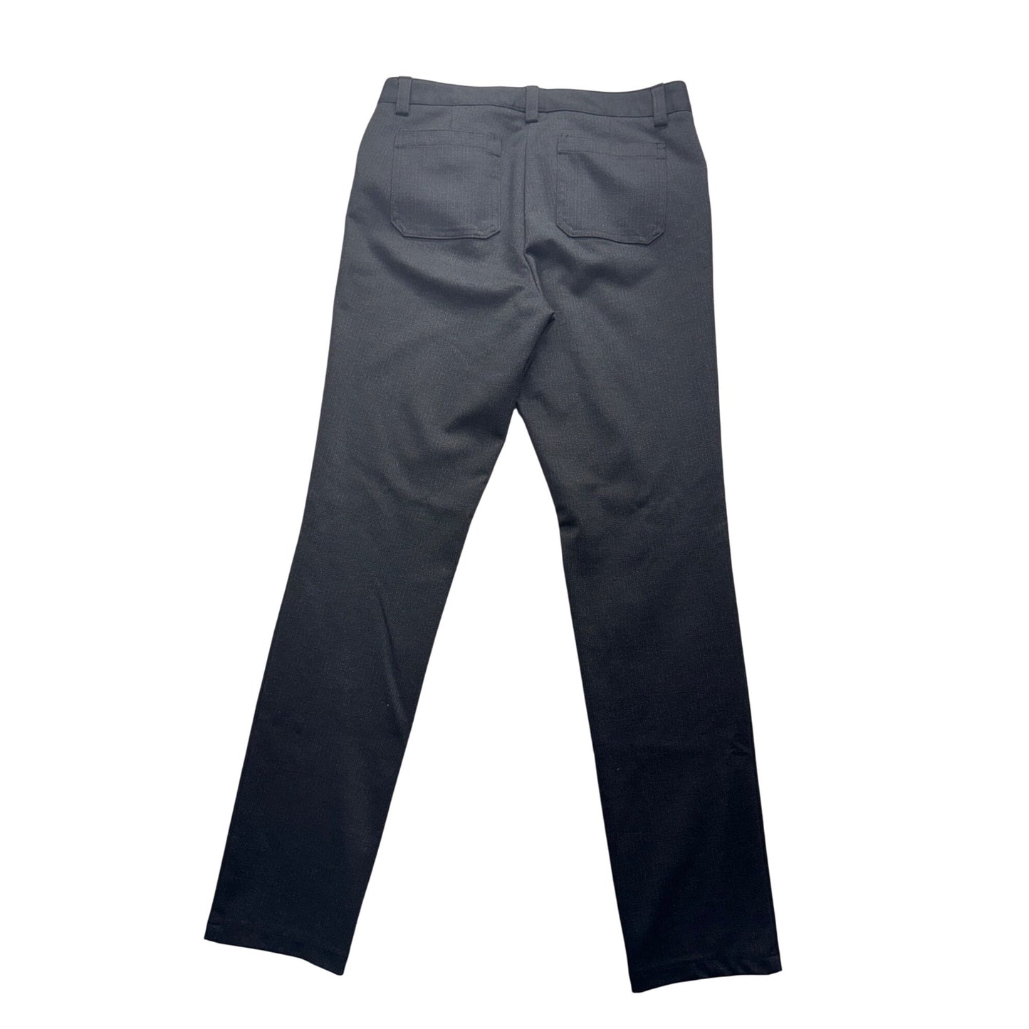 Andrew Marc Black Straight-Leg Pants Size 6 35" Length Polyester Blend #9272