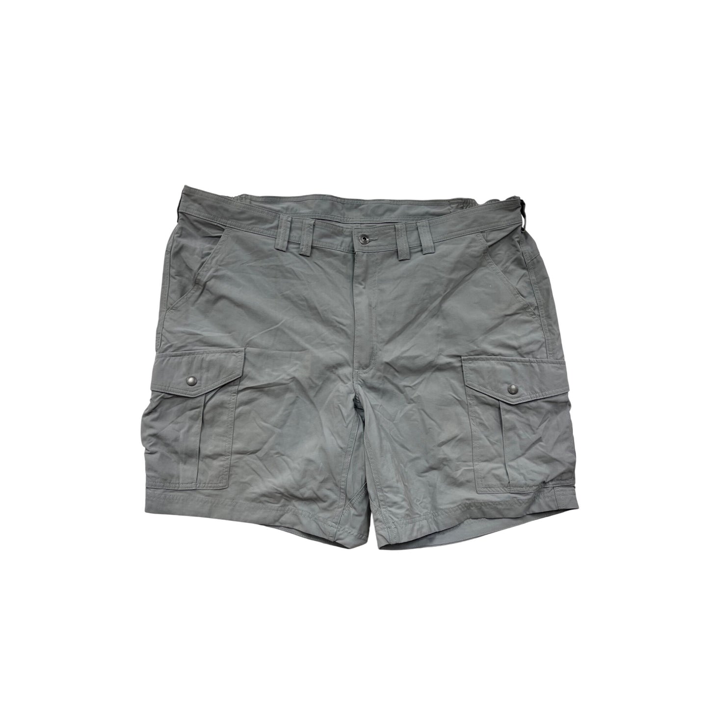 Duluth Trading Gray Cargo Shorts Relaxed Fit Nylon Size 44 #8778