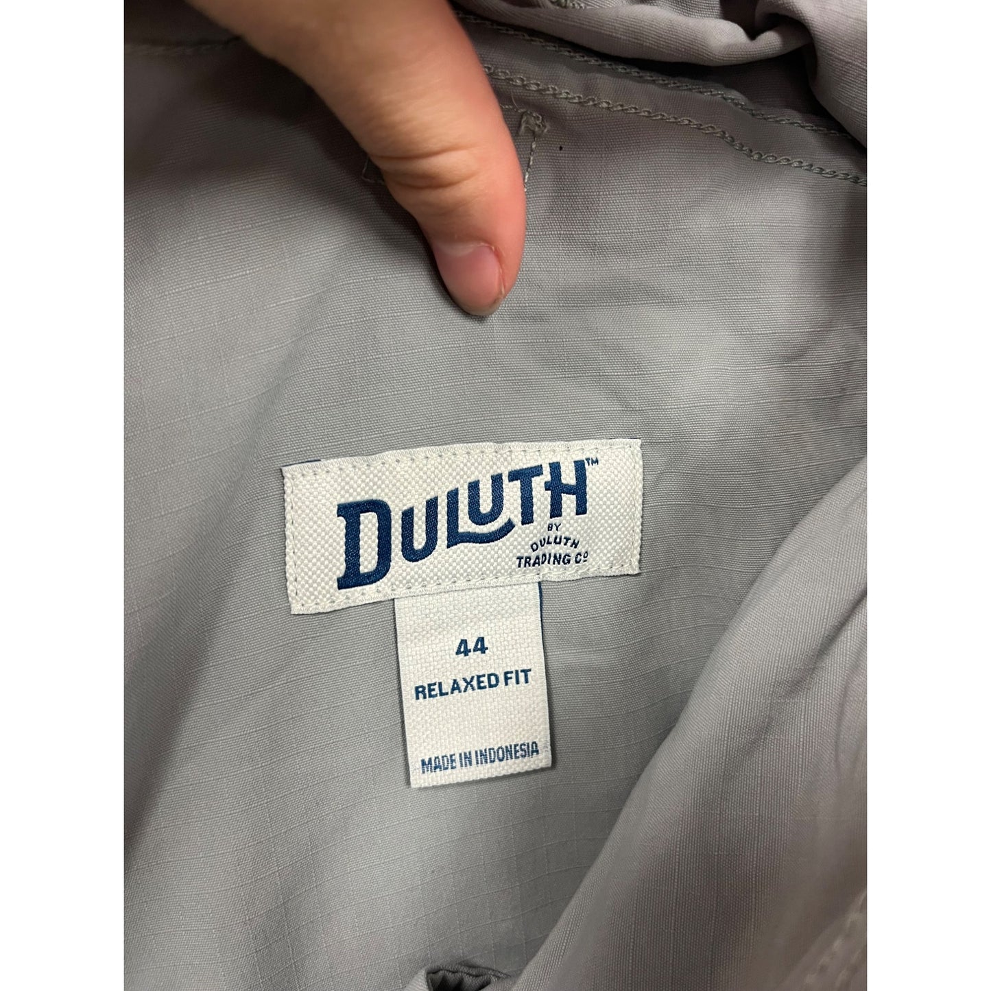 Duluth Trading Gray Cargo Shorts Relaxed Fit Nylon Size 44 #8778