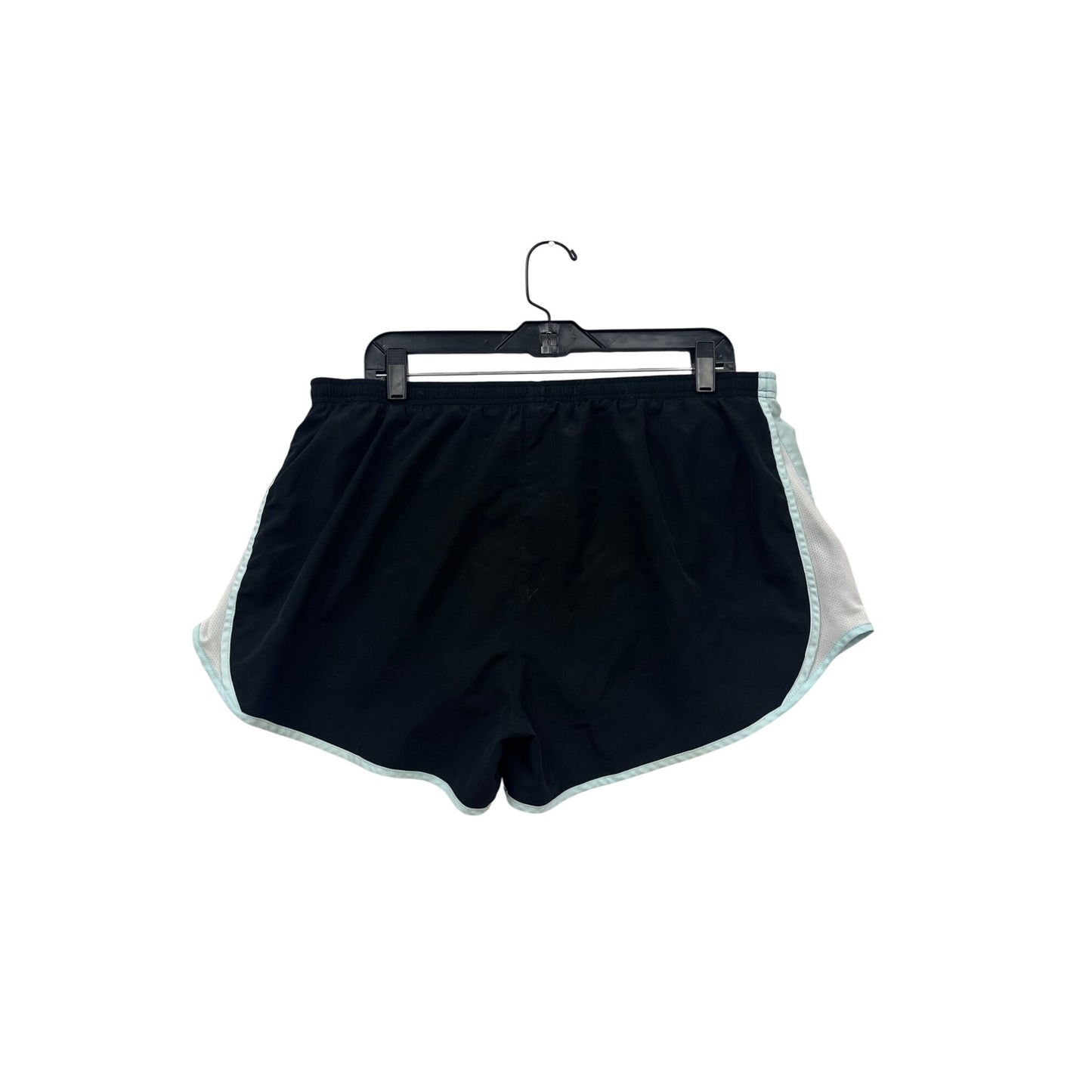 Nike Dri-FIT Running Shorts Black & Light Blue Polyester Size S #302A