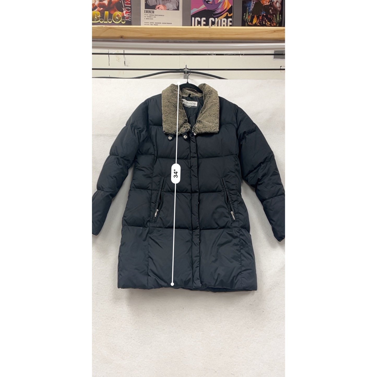 Columbia Black Puffer Coat Medium/Large #88A