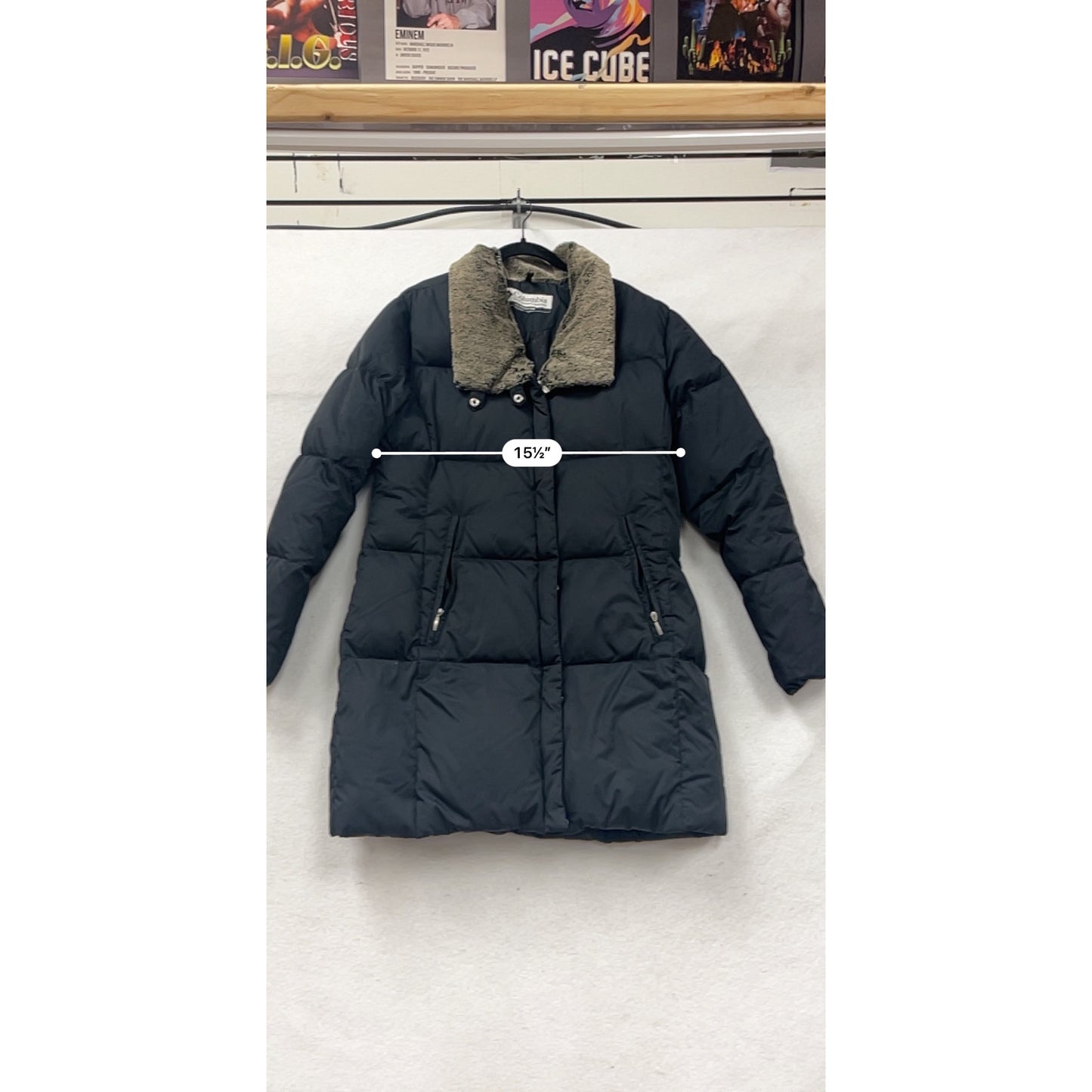 Columbia Black Puffer Coat Medium/Large #88A