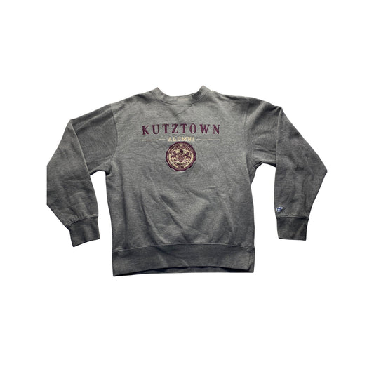 Kutztown University Alumni Sweatshirt S Blue 84 Gray Cotton/Polyester #7134