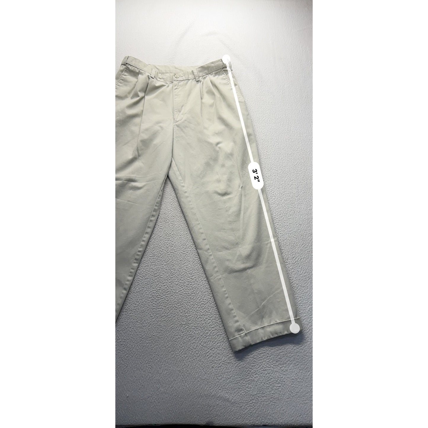 Puritan Khaki Pants 34X29 Pleated Front  #7924