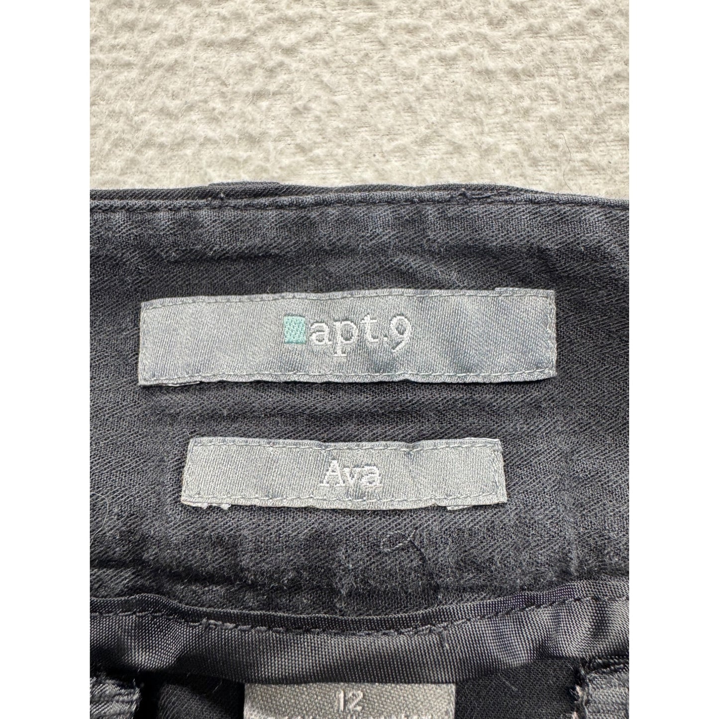 Apt. 9 Ava Black Wide-Leg Dress Pants Size 12 205B