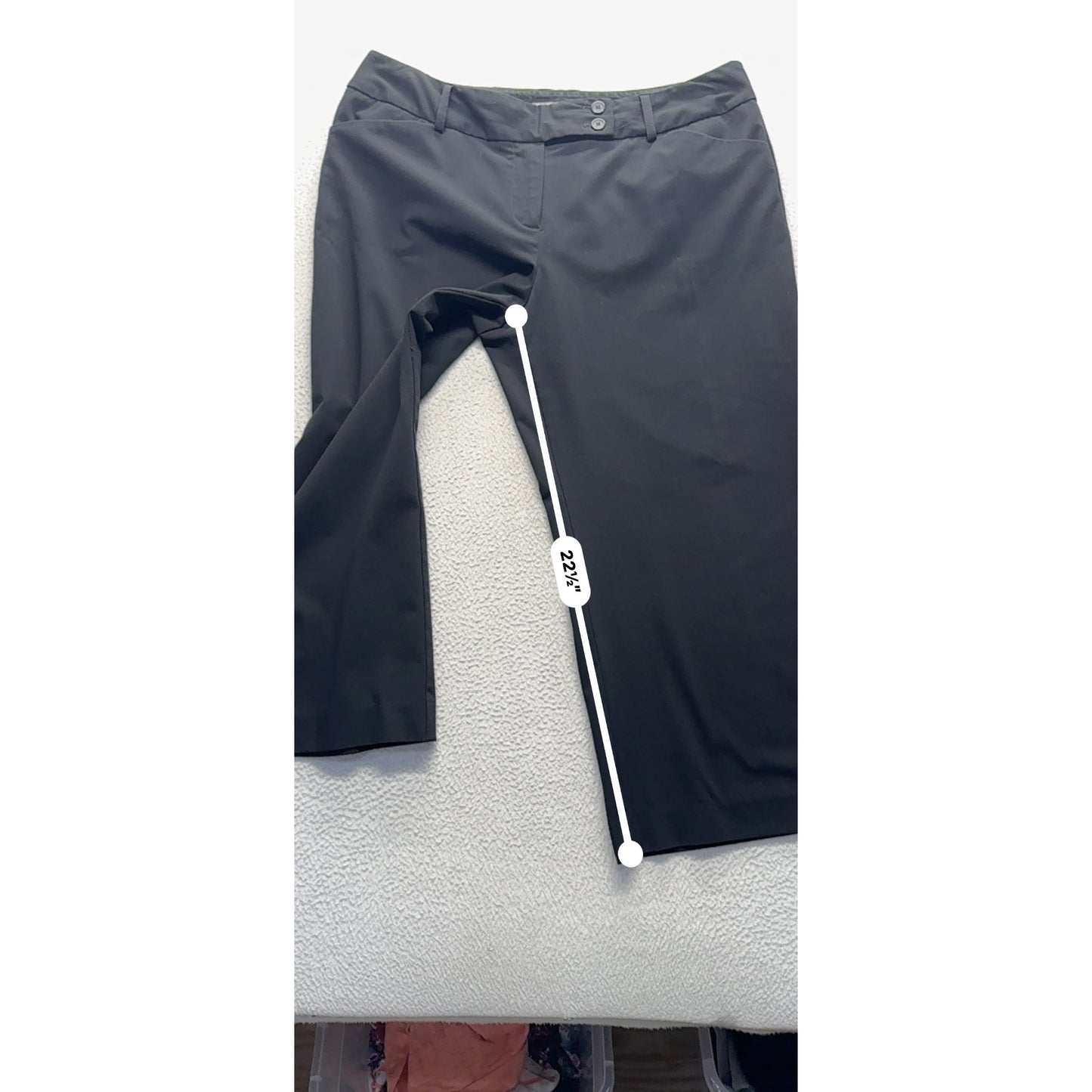 Apt. 9 Ava Black Wide-Leg Dress Pants Size 12 205B