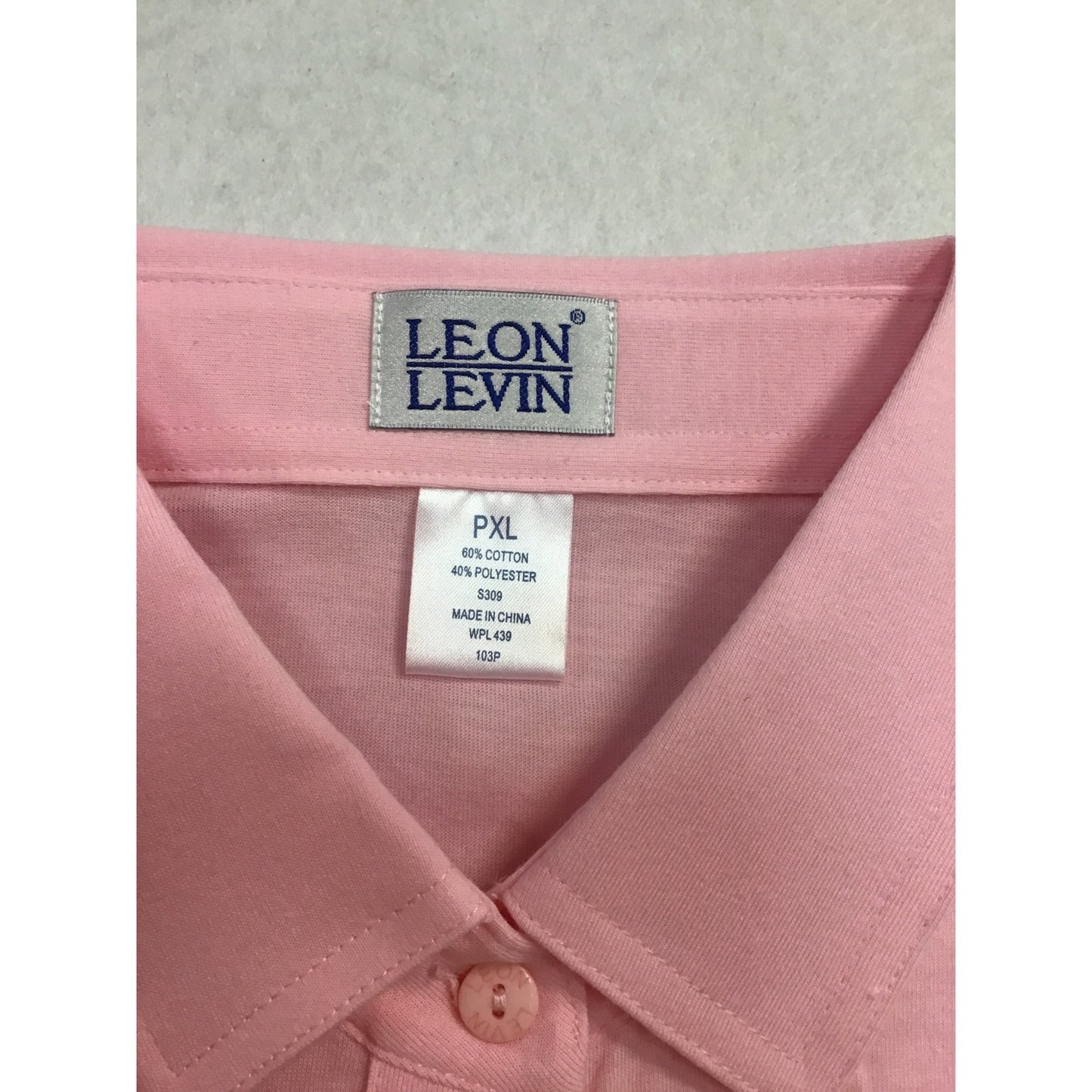 Vintage Leon Levin pink Polo