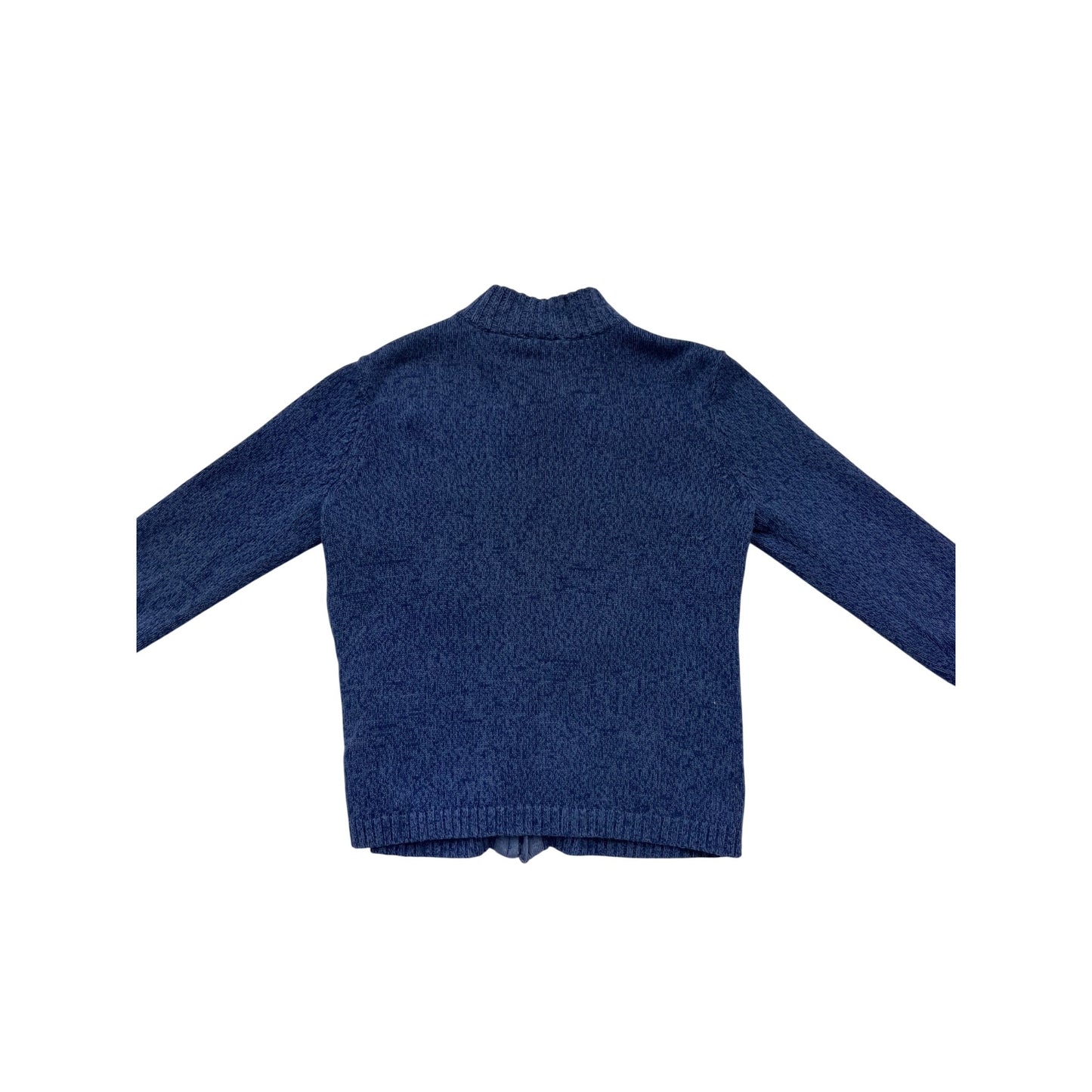 Fieldgear Blue Knit Snowflake Sweater S Full Zip #109C