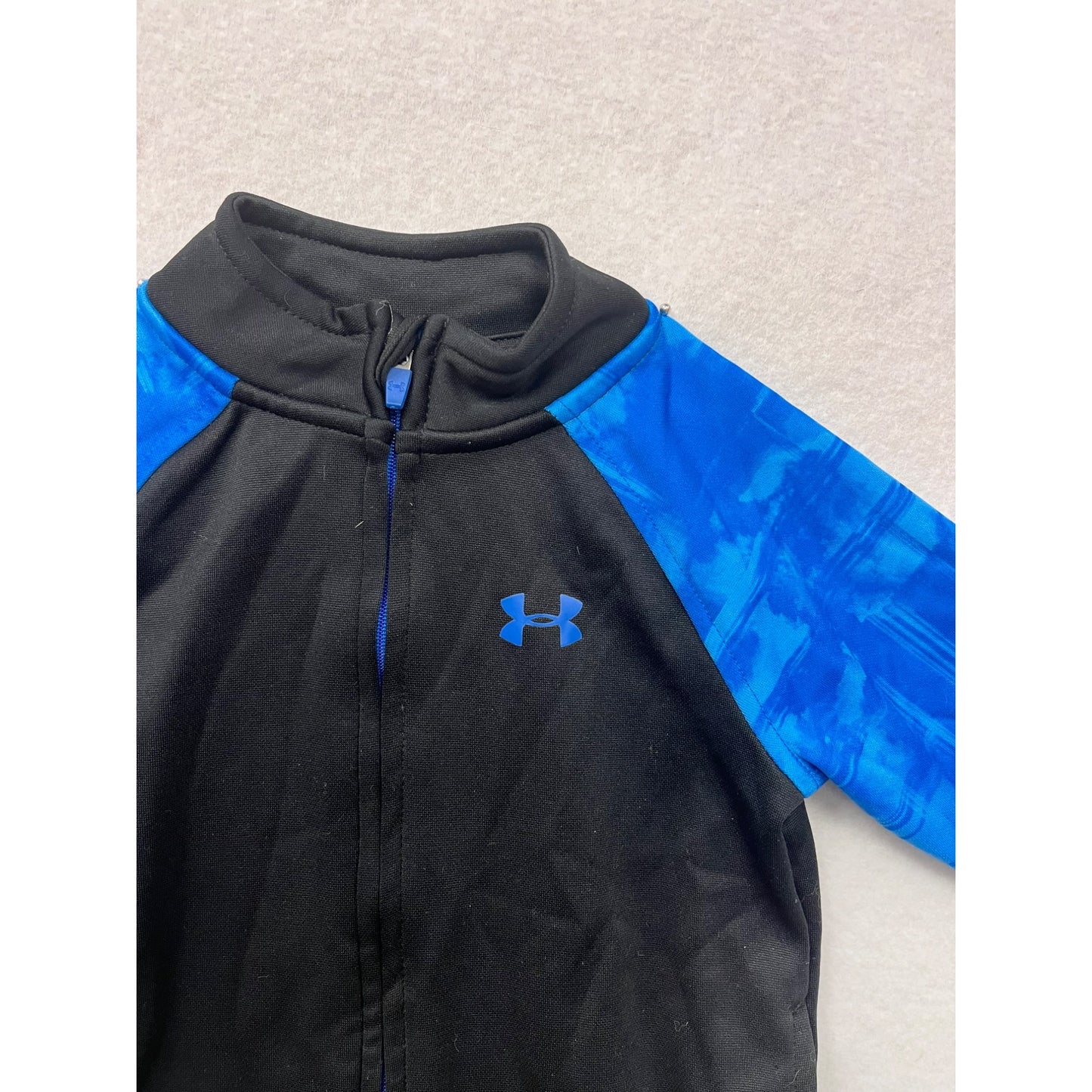 Under Armour Infant Boys Black & Blue Full-Zip Jacket #2909