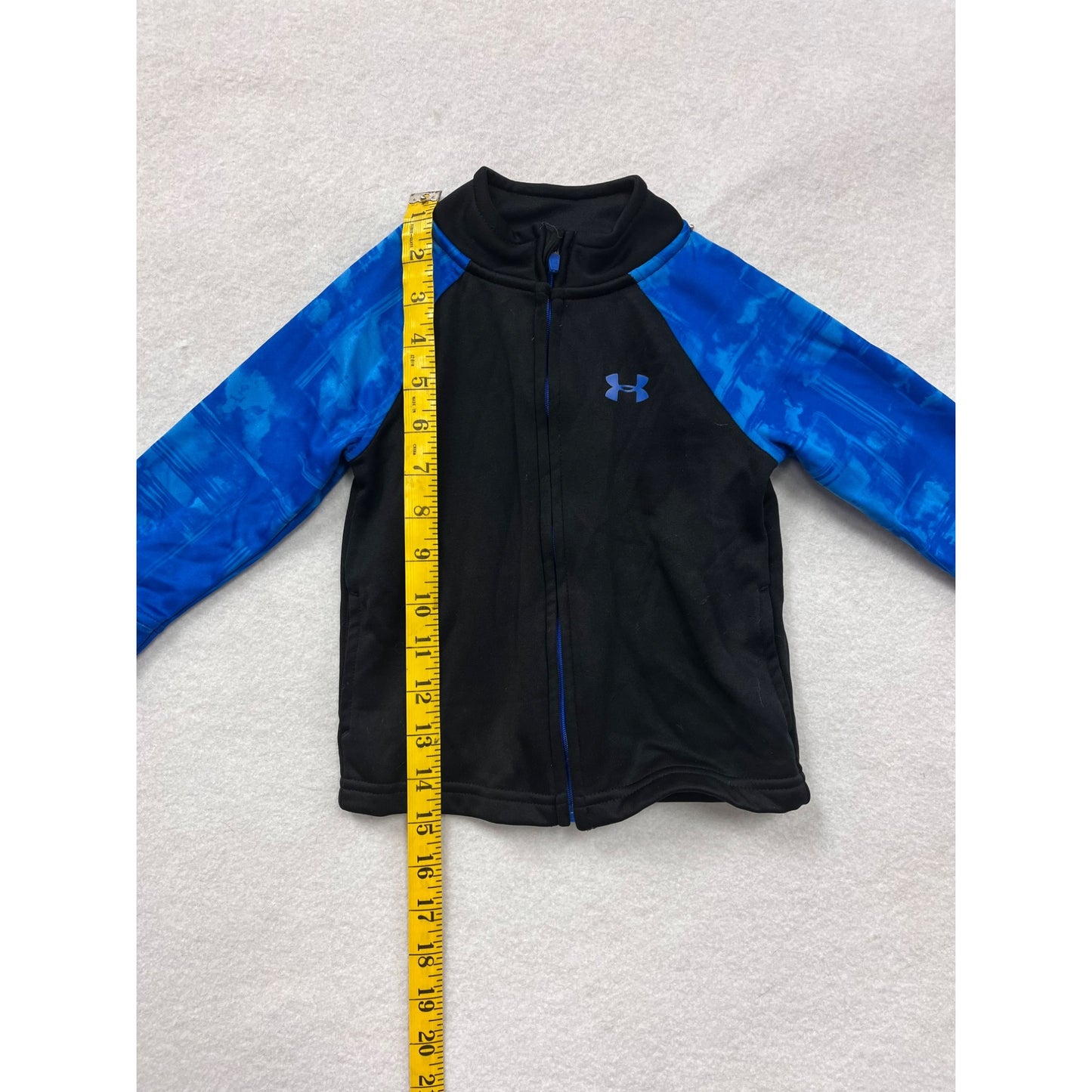 Under Armour Infant Boys Black & Blue Full-Zip Jacket #2909