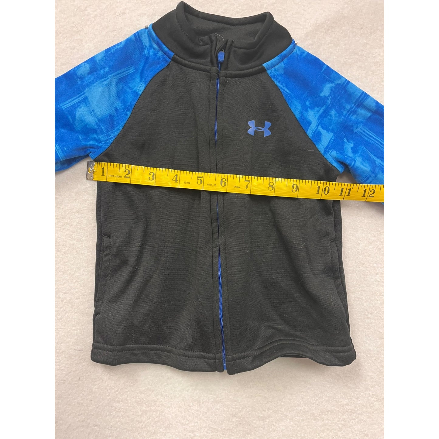 Under Armour Infant Boys Black & Blue Full-Zip Jacket #2909