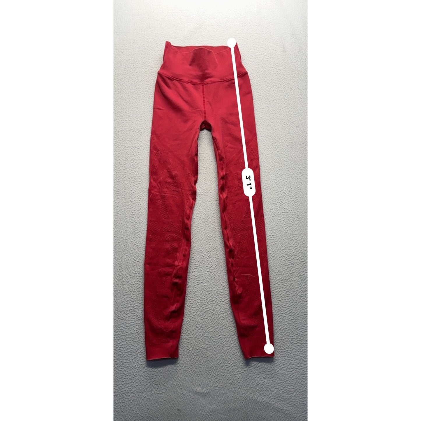 Fabletics Red Seamless High-Waisted Leggings #9184