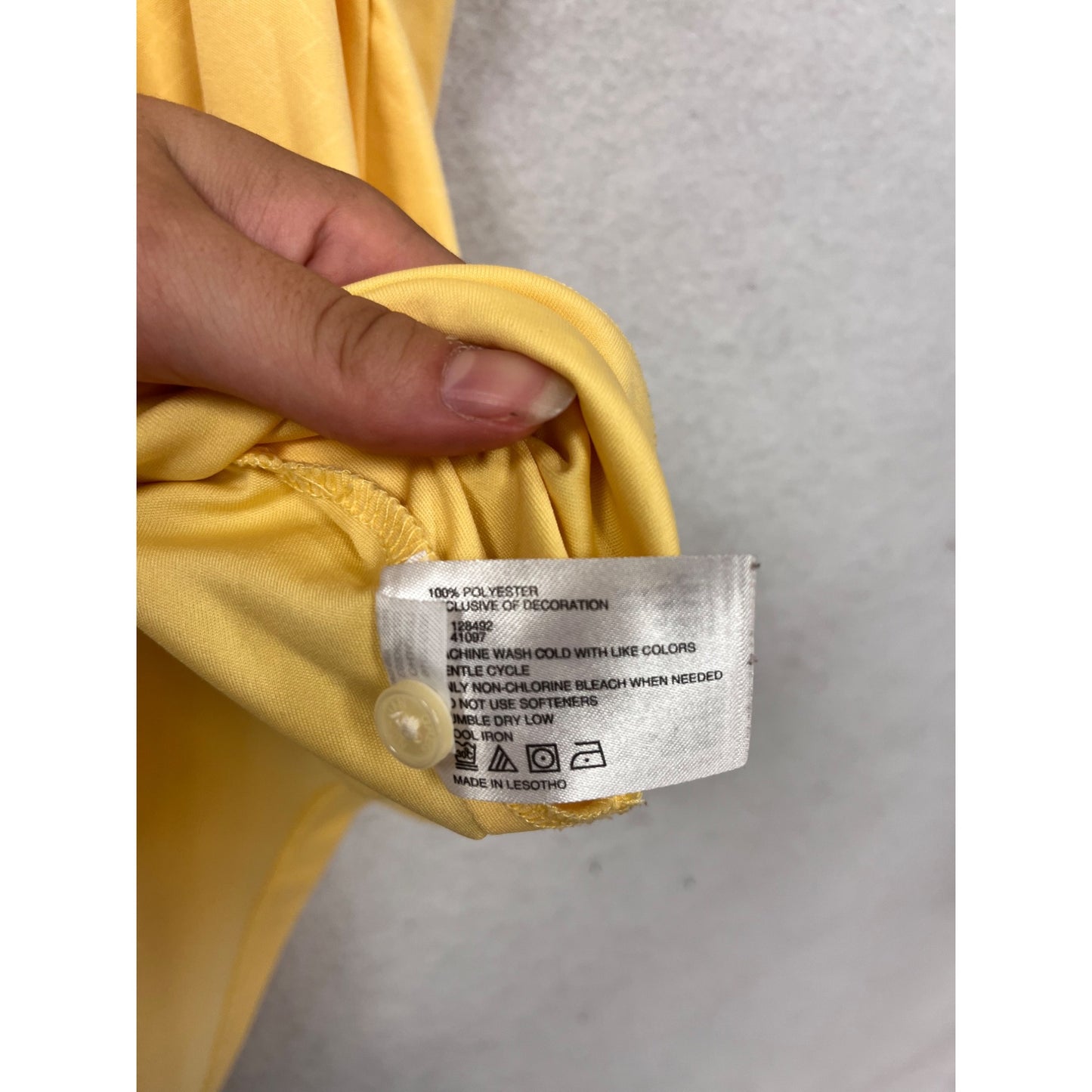 Greg Norman Yellow Polo Shirt XL Play Dry #109A