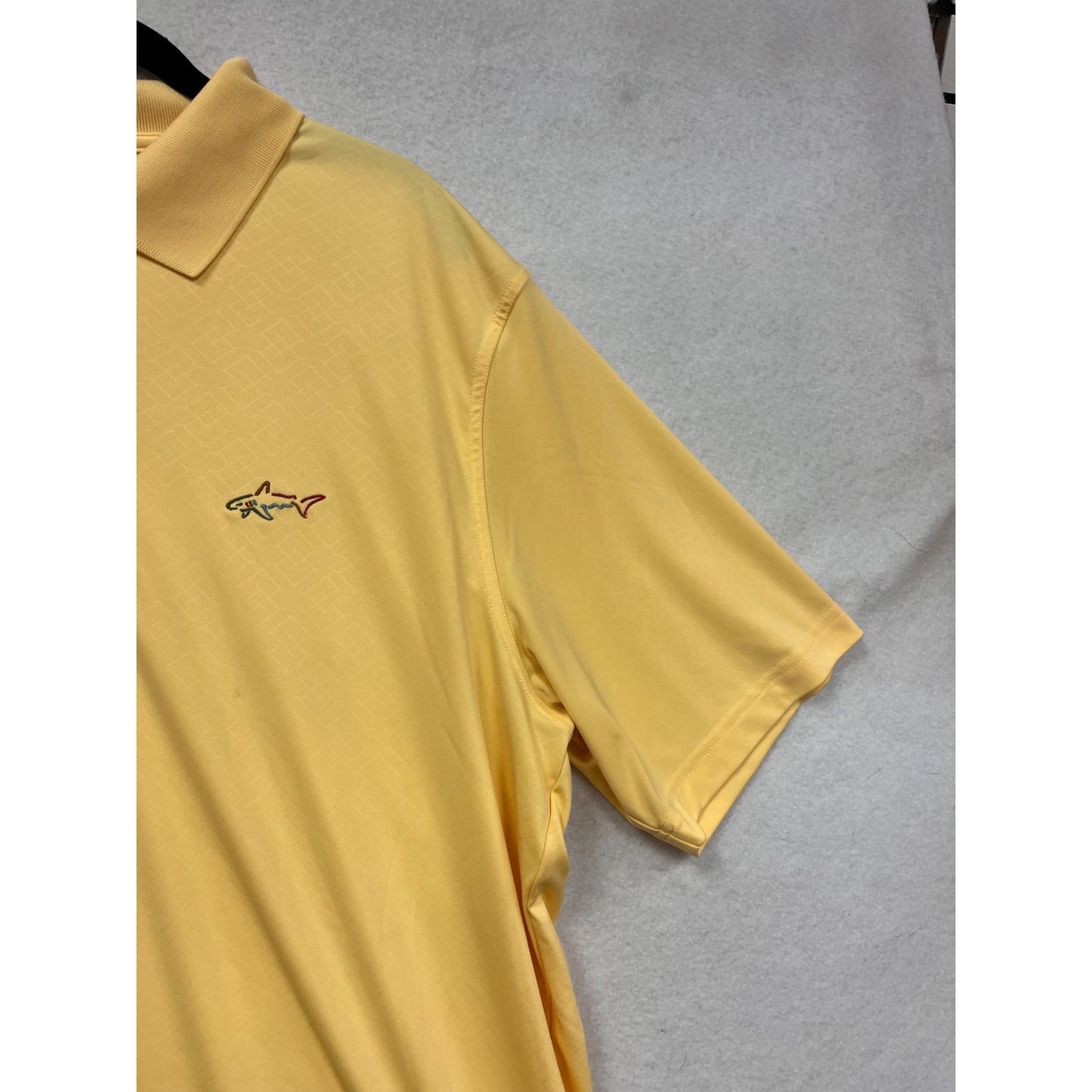 Greg Norman Yellow Polo Shirt XL Play Dry #109A