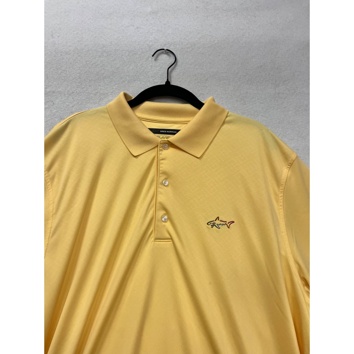 Greg Norman Yellow Polo Shirt XL Play Dry #109A