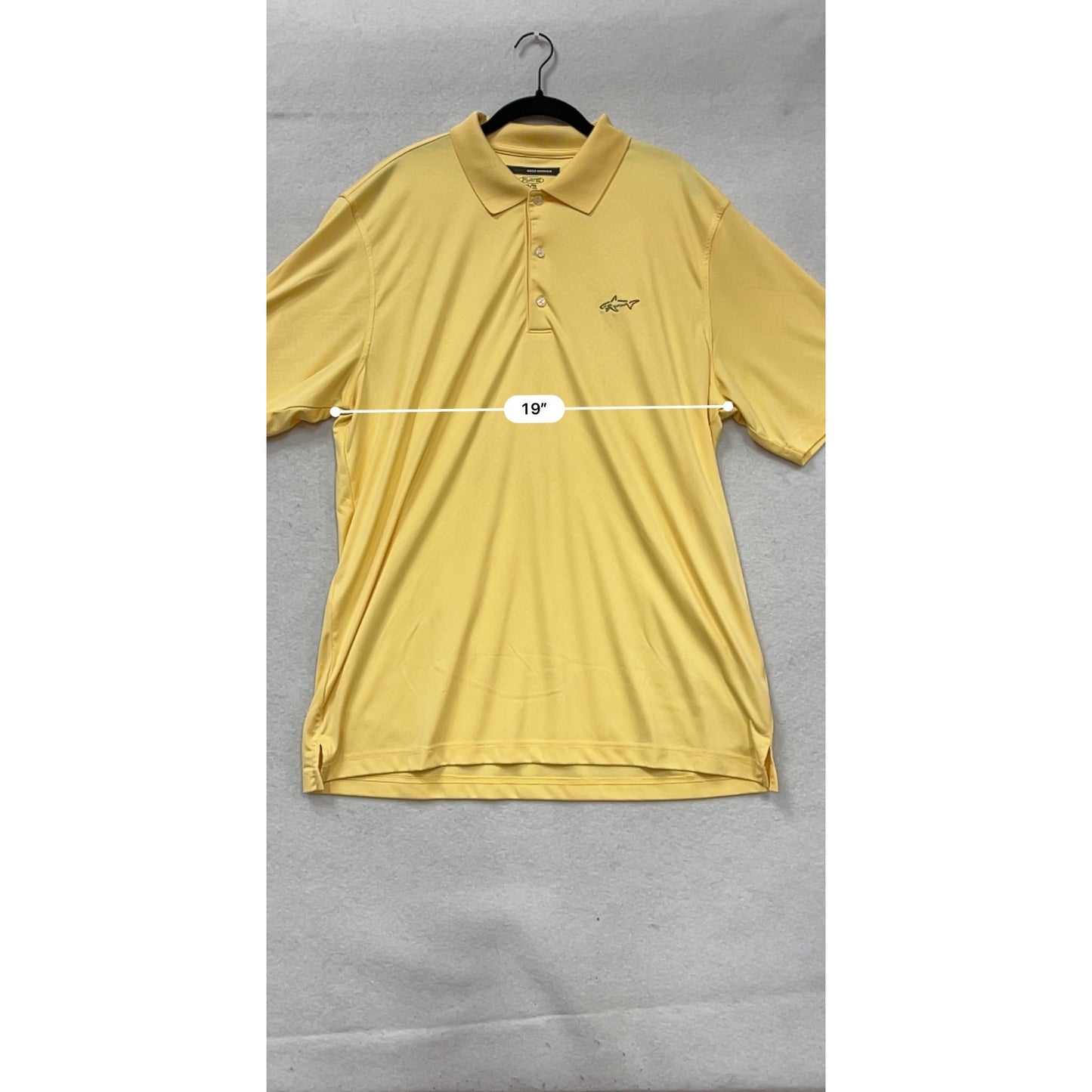 Greg Norman Yellow Polo Shirt XL Play Dry #109A
