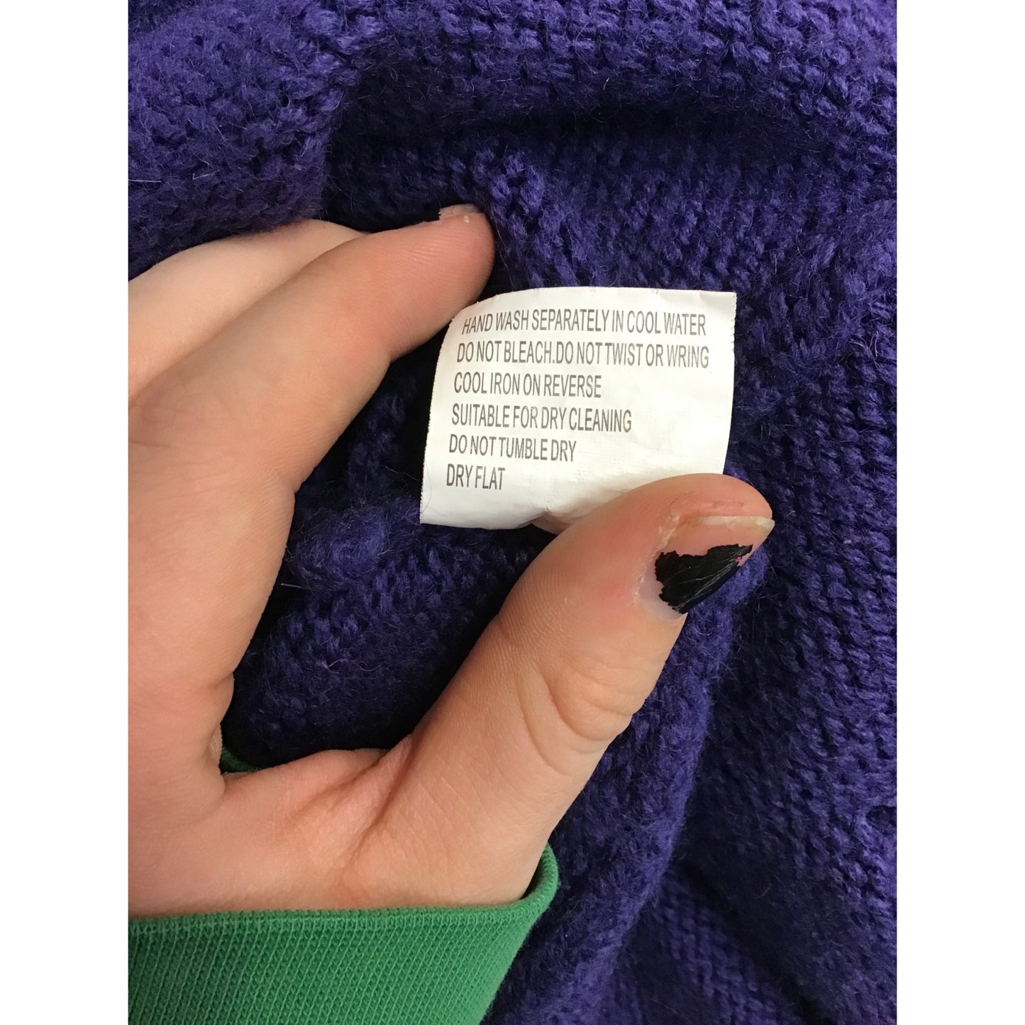 Vintage Come N See Purple Knit Cardigan Sweater With Decorative Accents #211