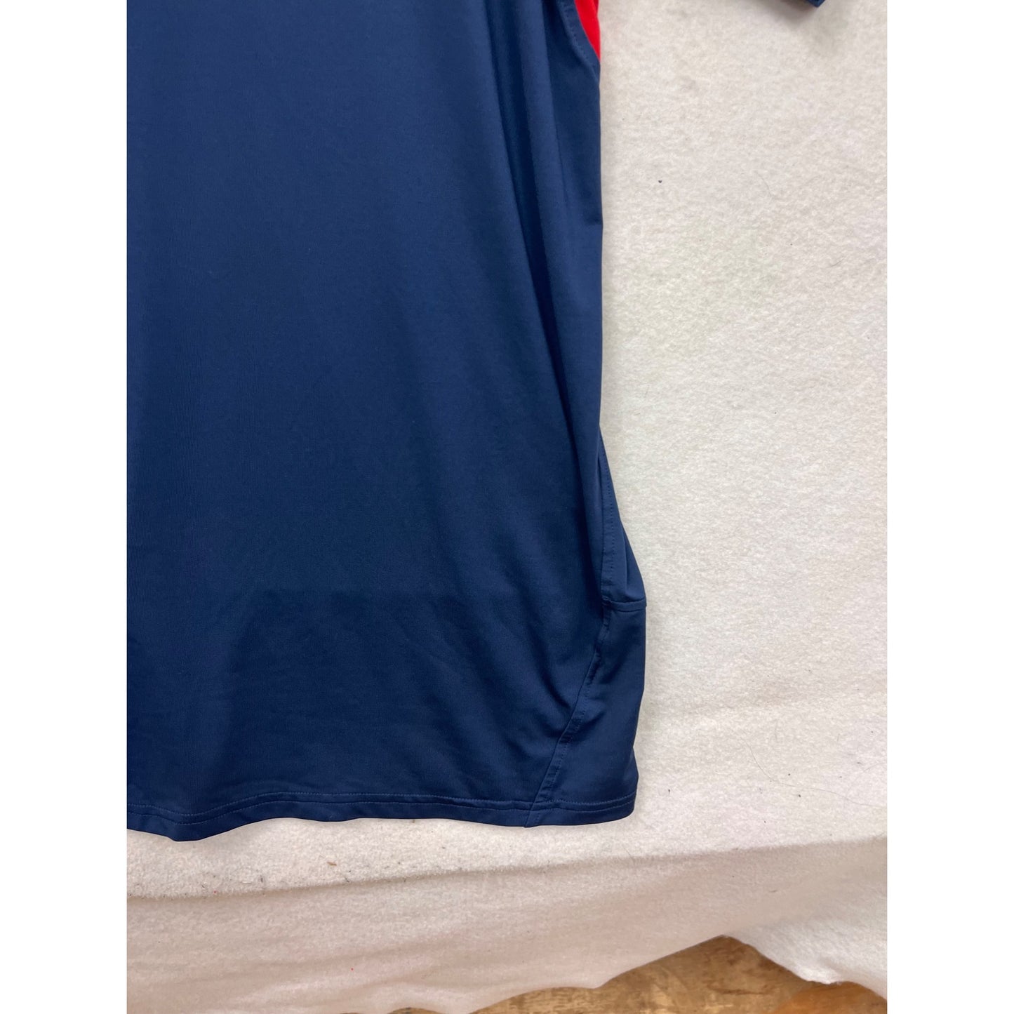 New England Patriots Hands High Navy & Red Short Sleeve Shirt XL #8756