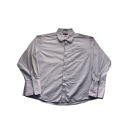 Michael Brandon Lavender Stripe Button-Up Shirt #7881