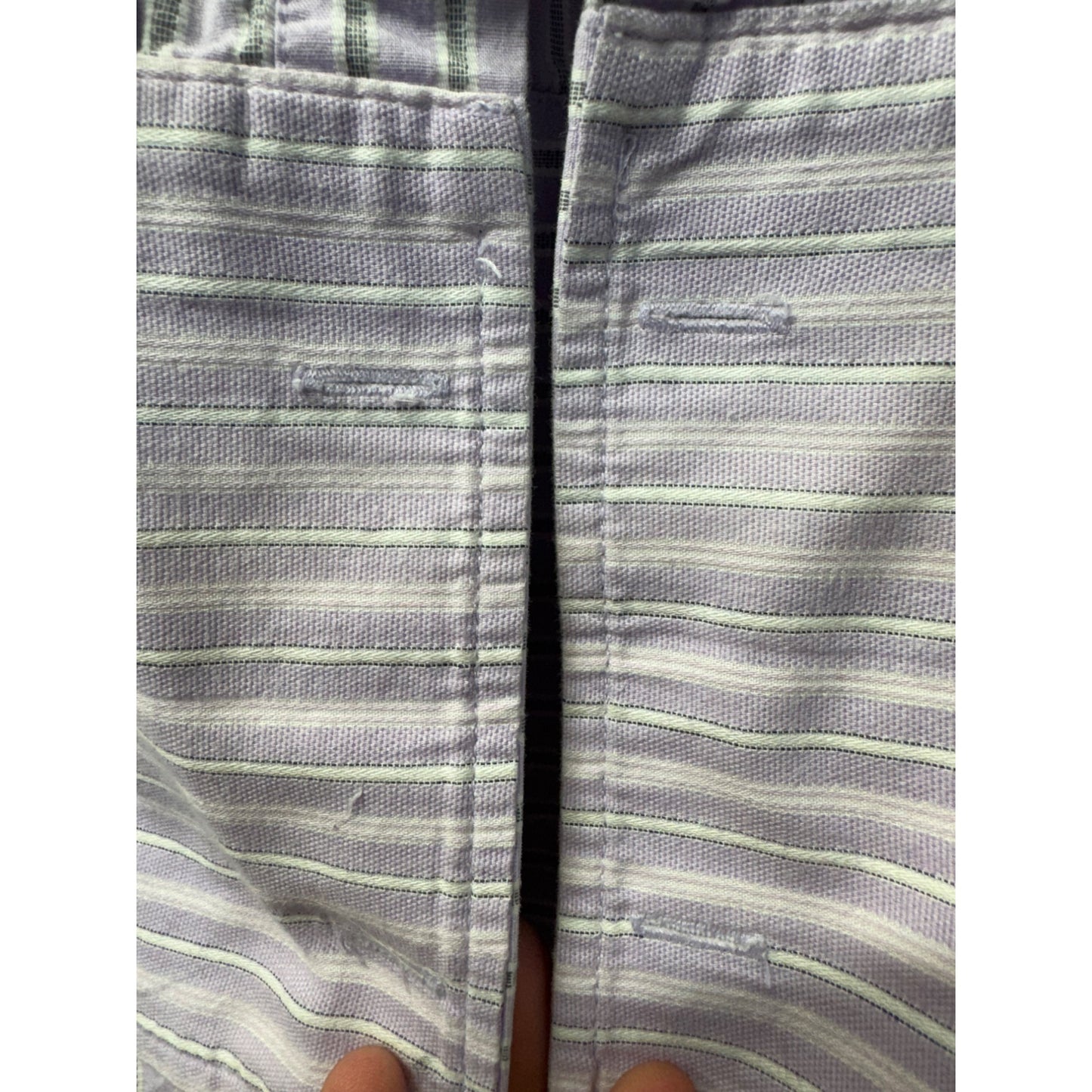 Michael Brandon Lavender Stripe Button-Up Shirt #7881