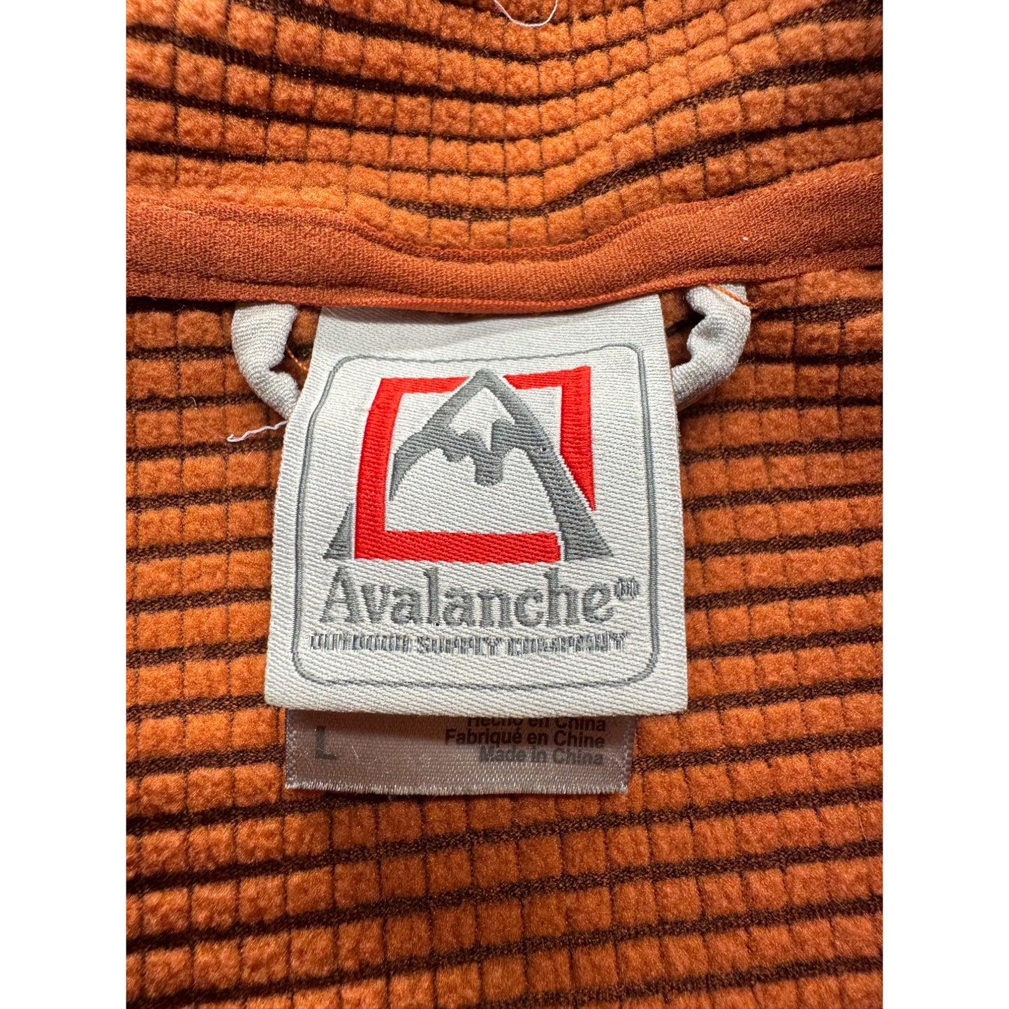 Avalanche Outdoor Supply Co. Orange Quarter-Zip Pullover - Size L #9290