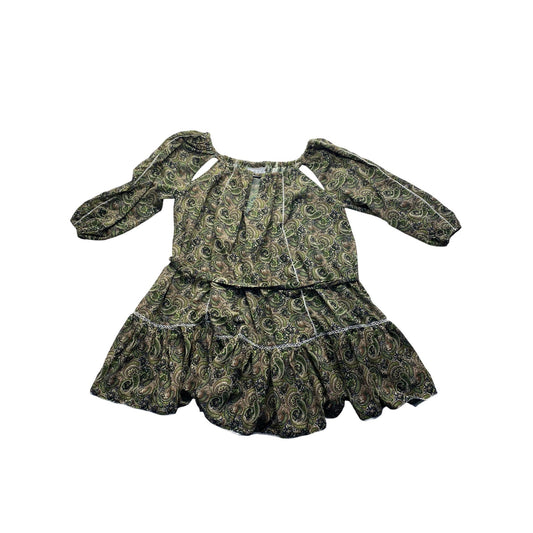 MLM Off-Shoulder Paisley Print Long Sleeve Dress XS #7108