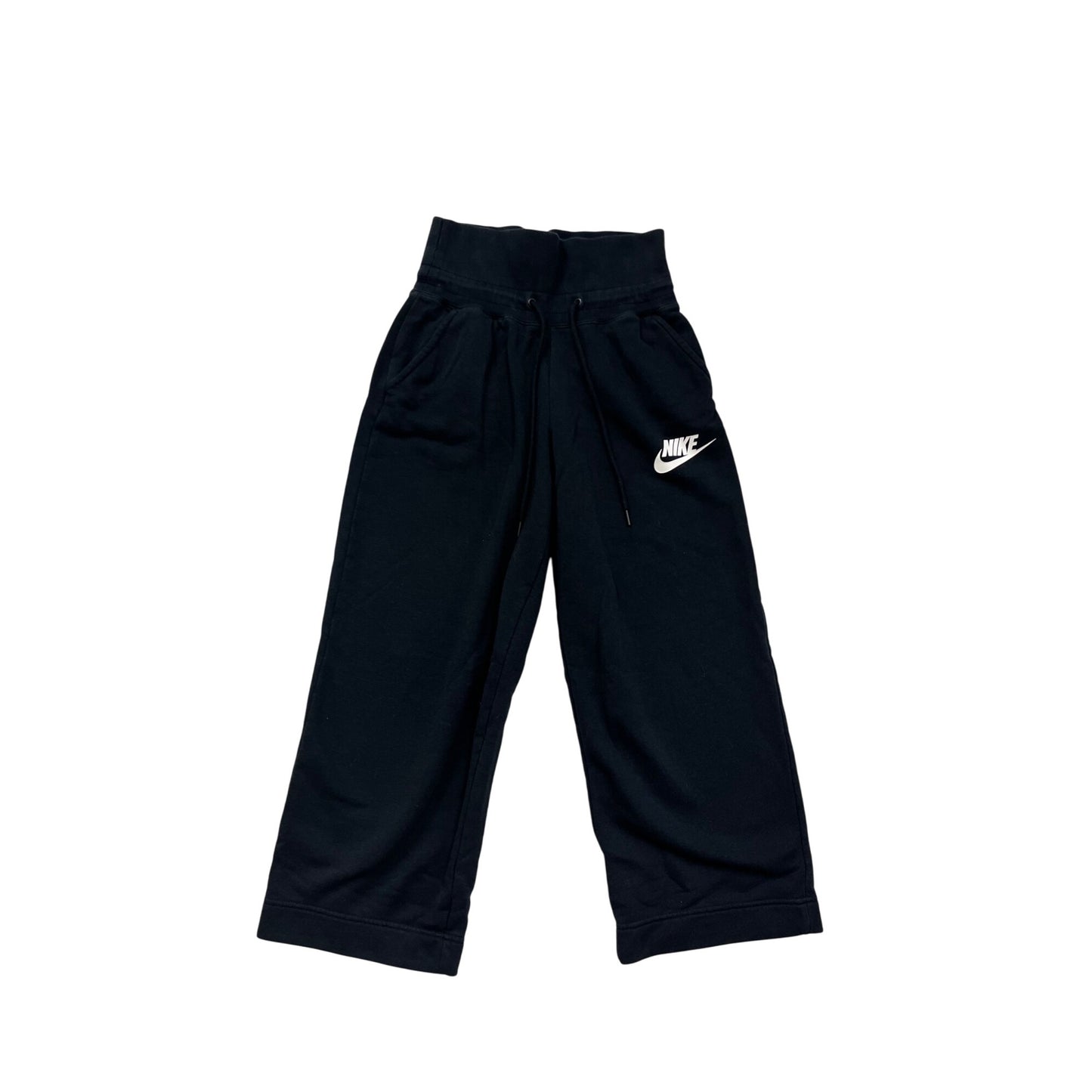 Nike Womens Black Wide-Leg Sweatpants S #8909