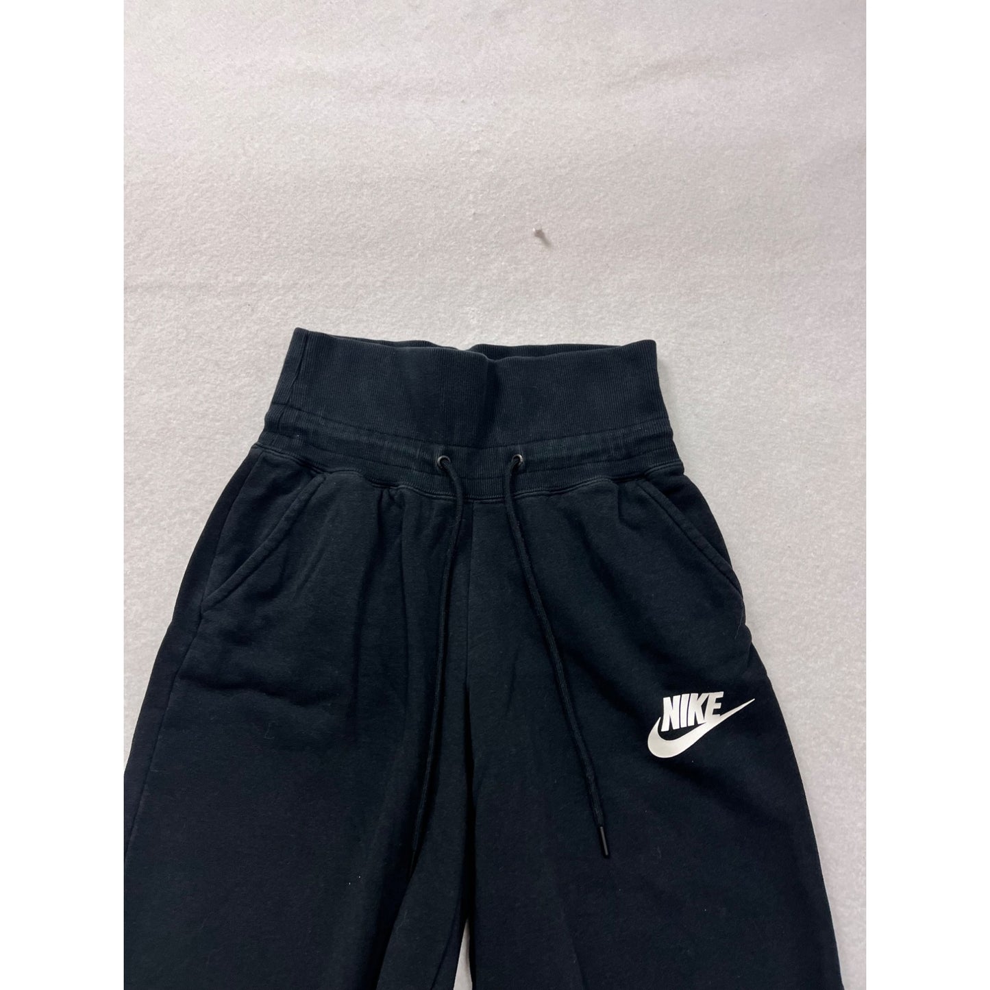 Nike Womens Black Wide-Leg Sweatpants S #8909