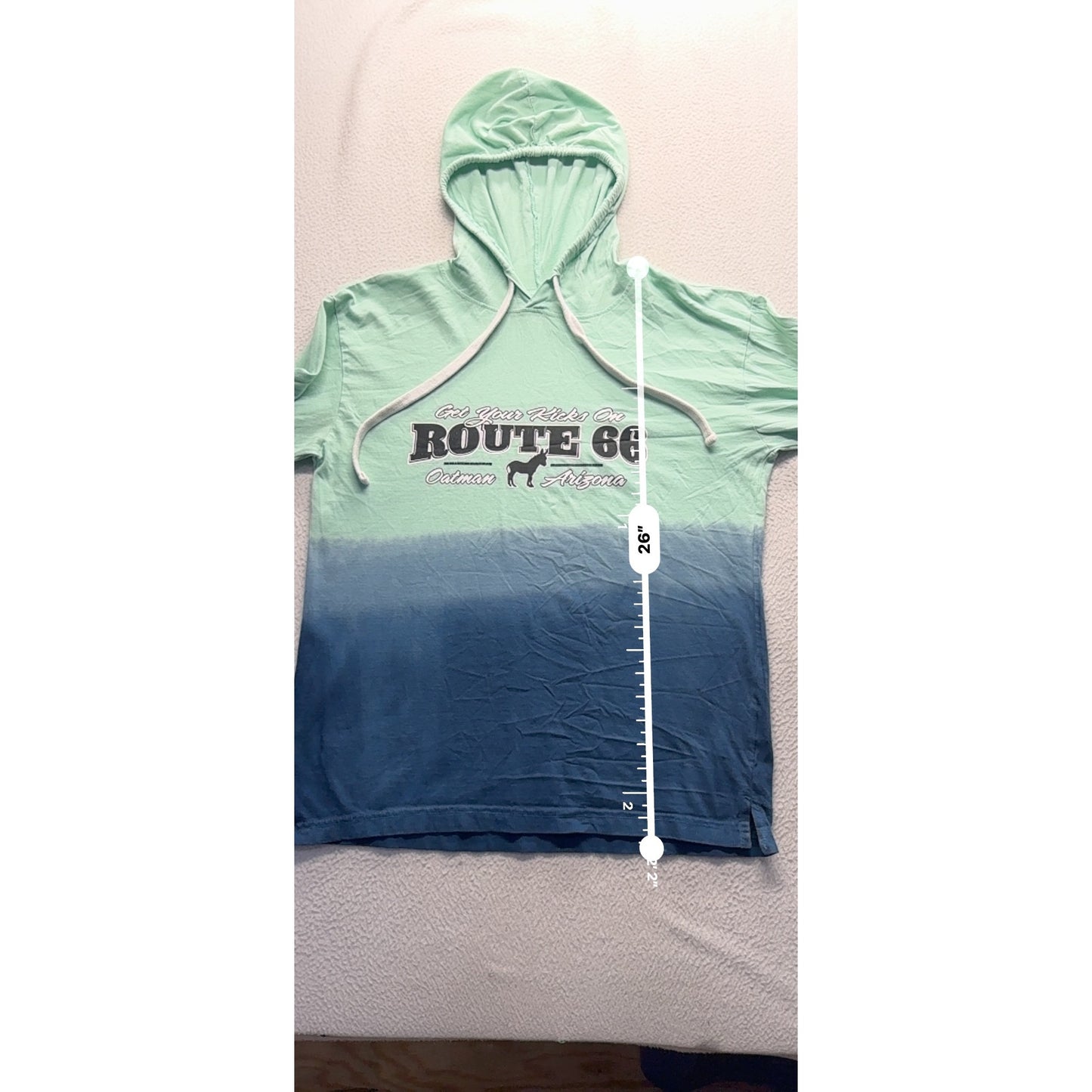 Route 66 Oatman Arizona Ombre Hoodie Medium Southern Spirit 100% Cotton #9937