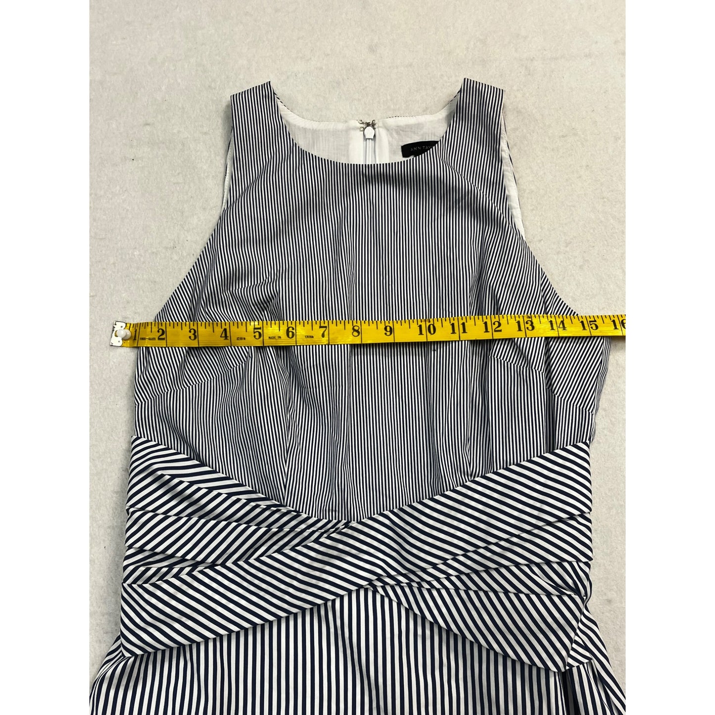 Women’s Ann Taylor Striped Poplin Twist Front Dress #2642