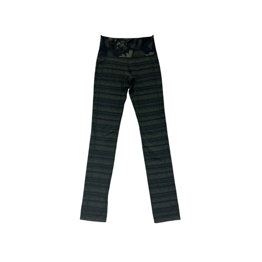 Women’s Lululemon  Striped Leggings With Floral Waistband #2951