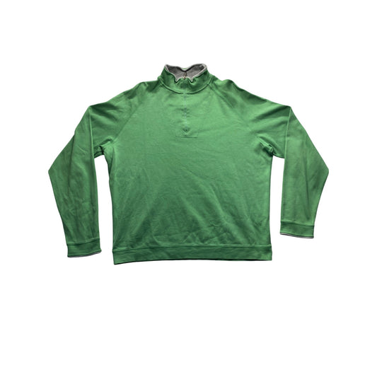 Bobby Jones Mens Green 1/4 Zip Pullover Pima Cotton #7017