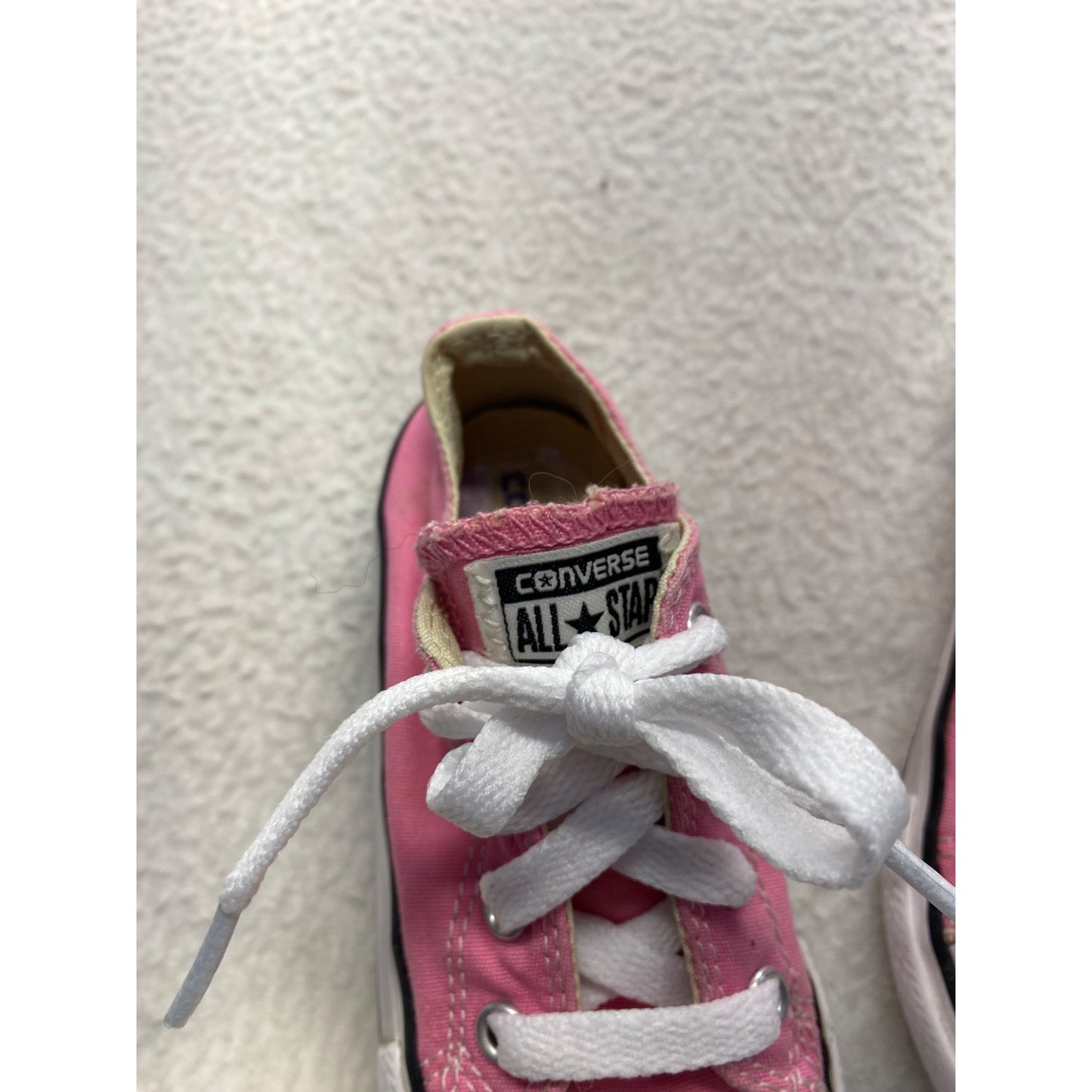 Converse Toddler Size 8 Pink Canvas All Star Low Top Sneakers #7122