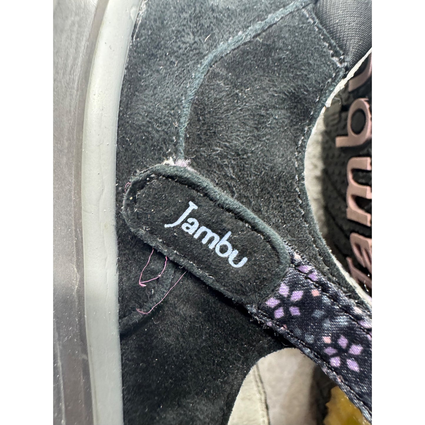 Jambu Black Suede Mary Jane Shoes W/ Memory Foam Insoles Size 8 #9470