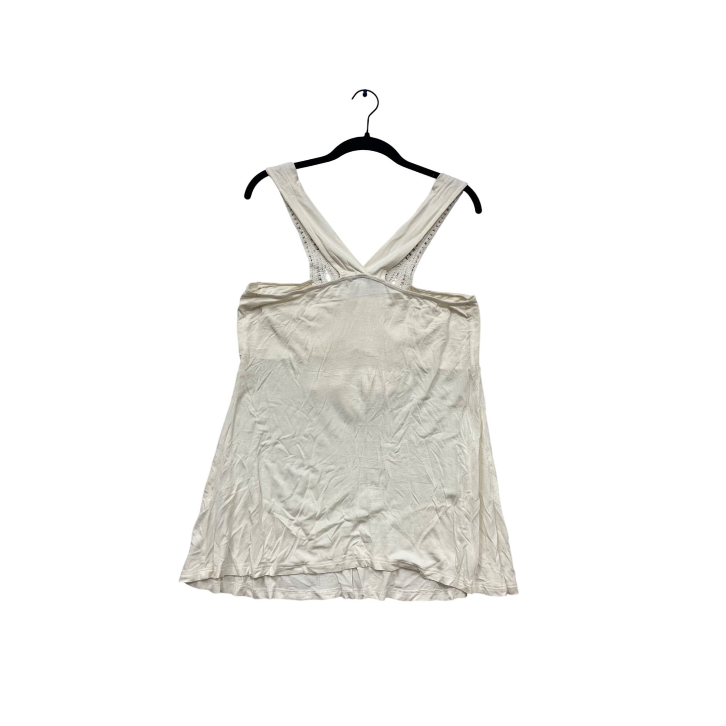 White Venus Crochet Racerback Tank Top #691A