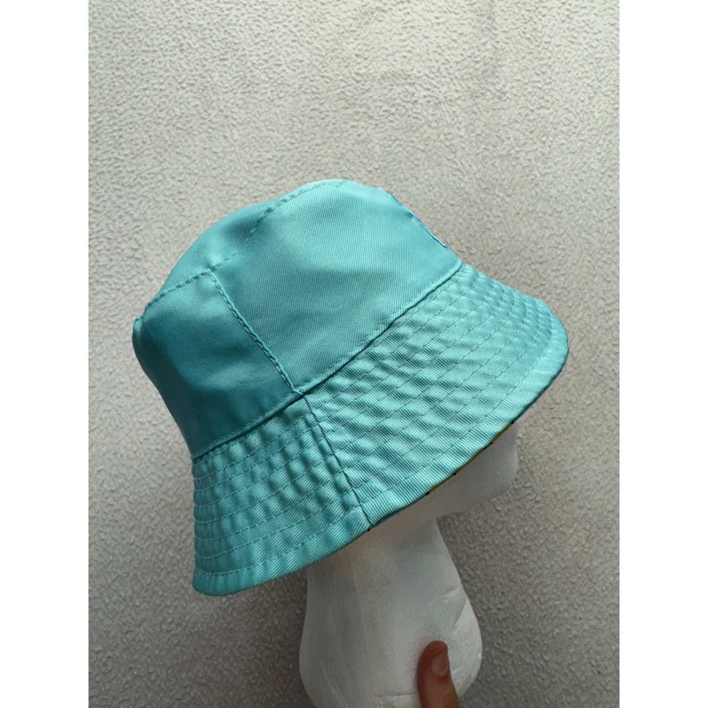 Sesame Street Amazing Reversible Kids Bucket Hat Aqua & Character Cotton #9857