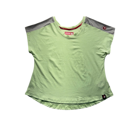 Canada Weathergear Mint Green & Gray Short Sleeve Womens T-Shirt M #7824