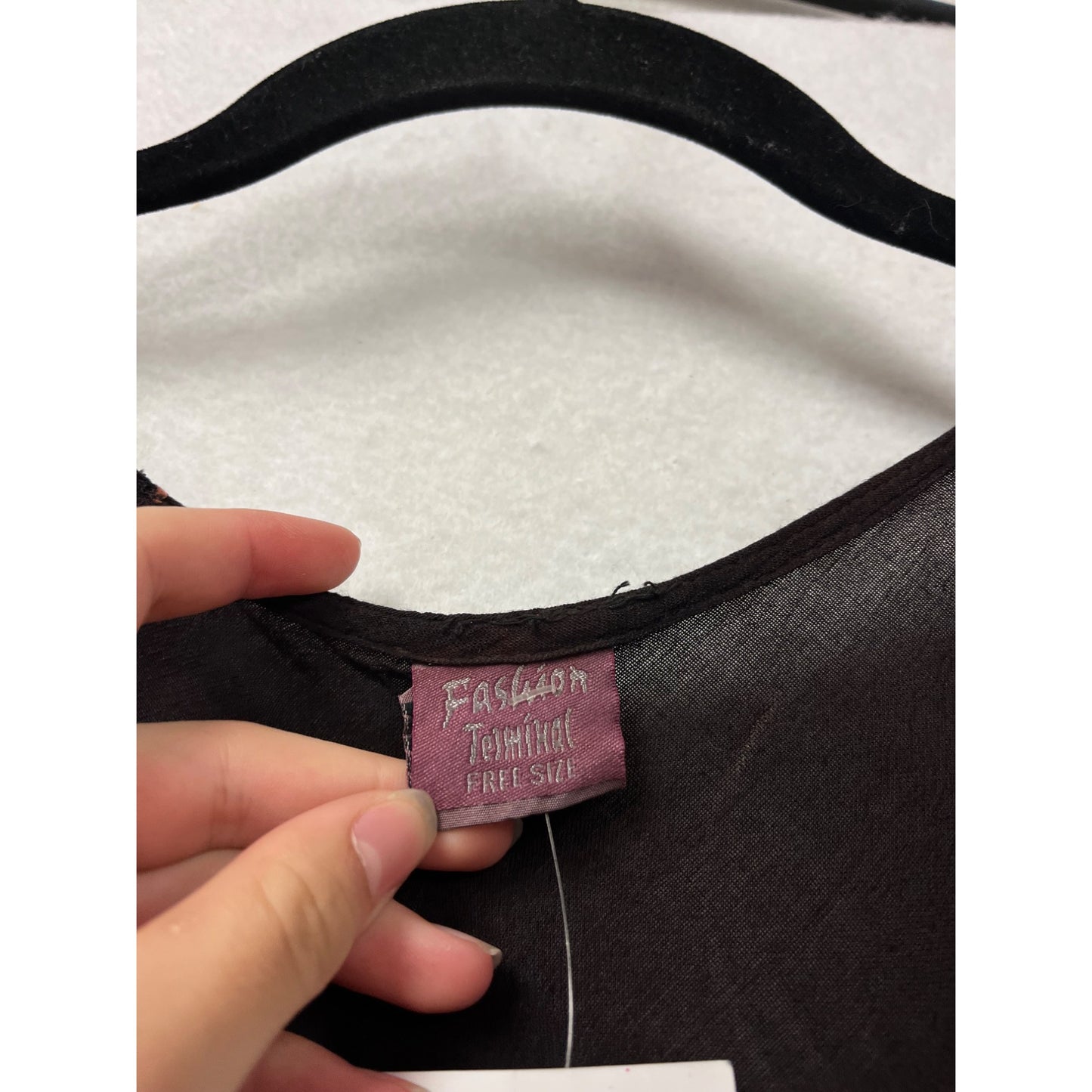 Sleeveless Black & Red Embroidered Dress #412A