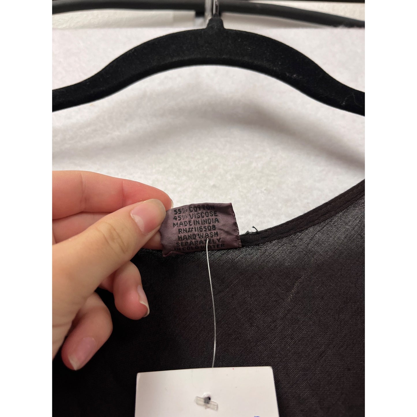 Sleeveless Black & Red Embroidered Dress #412A