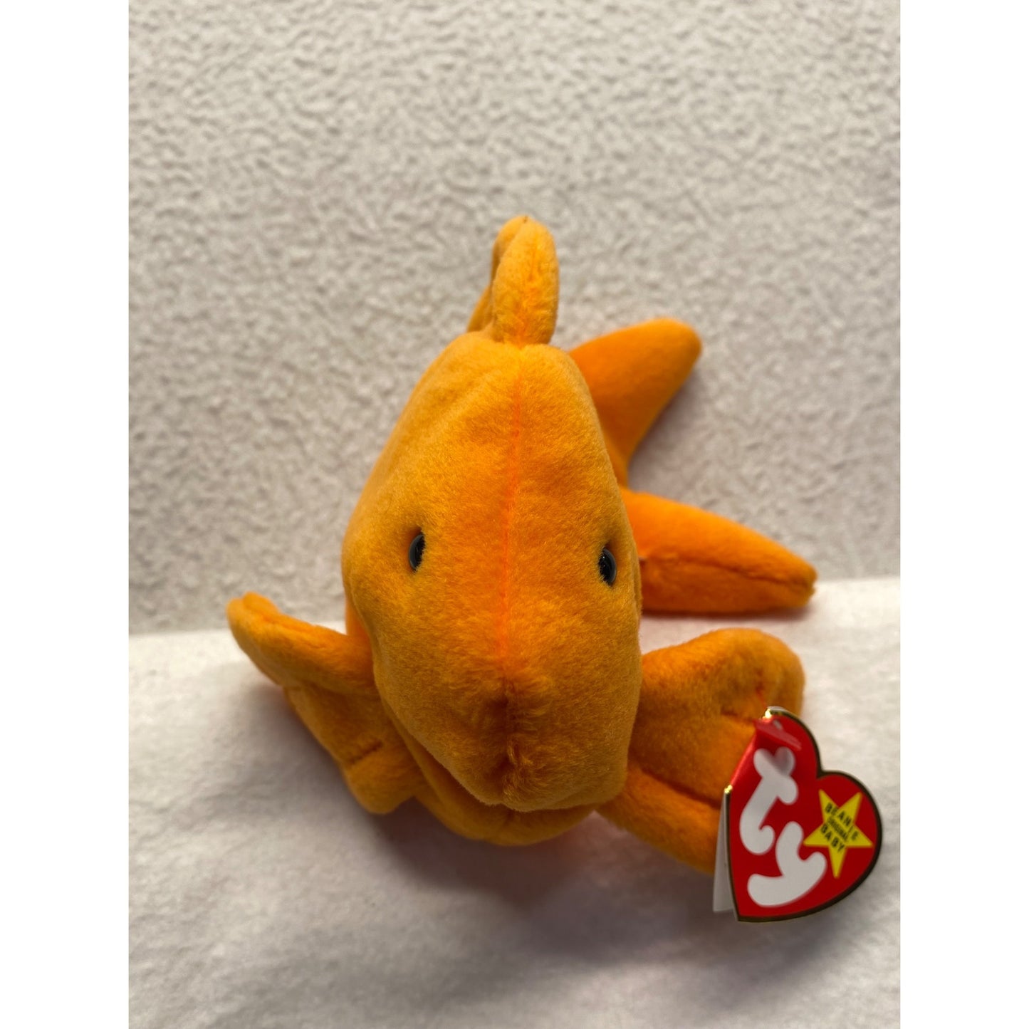 Ty Beanie Babies Original Goldie Fish & Mini Goldie Plush Set #7390