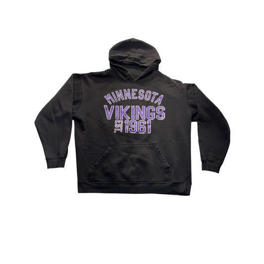 Minnesota Vikings Est. 1961 Black Hoodie XL #7633