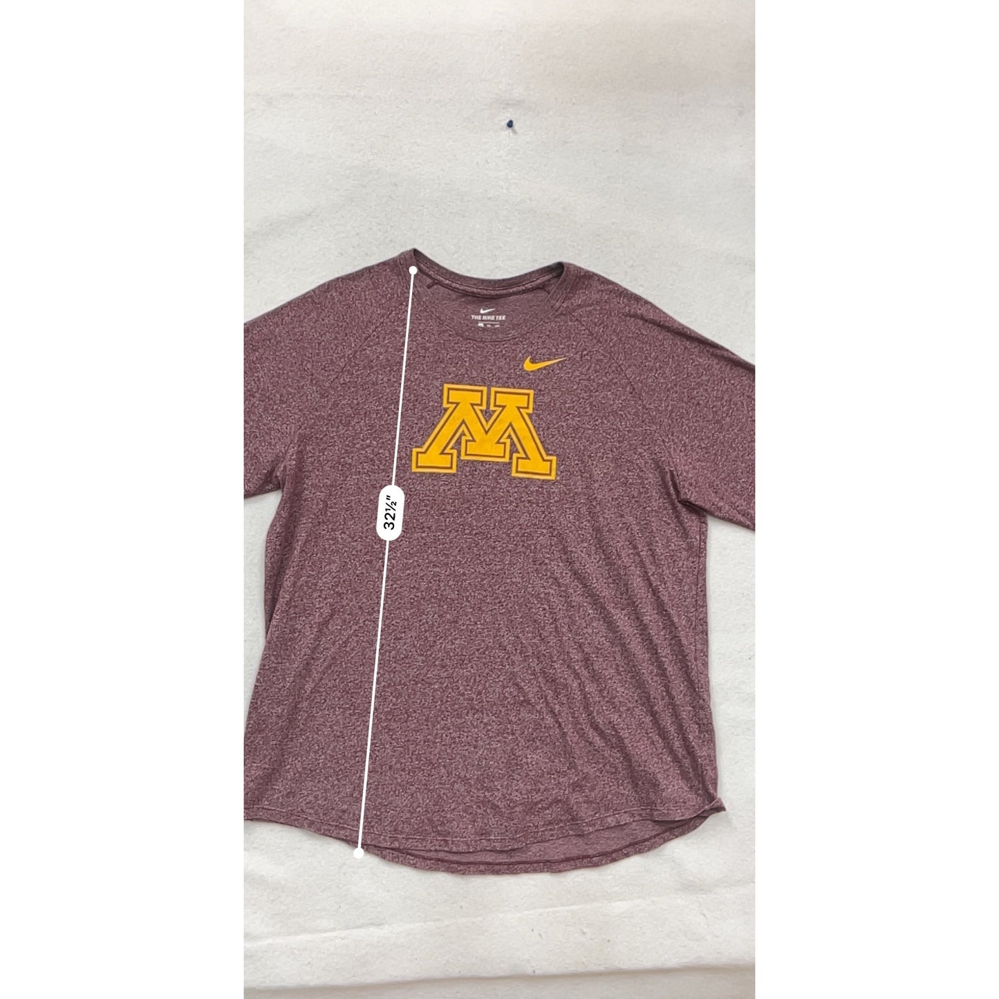 Nike Minnesota Golden Gophers Maroon Long Sleeve Tee XXL #879A