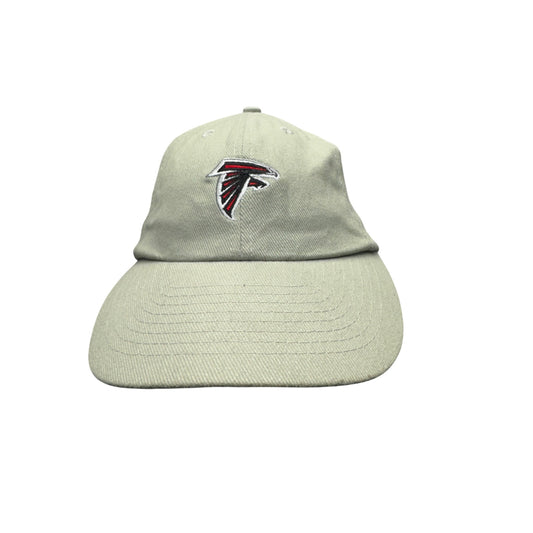 Vintage Atlanta Falcons Beige Adjustable NFL Baseball Cap With Embroidered Logo #9683
